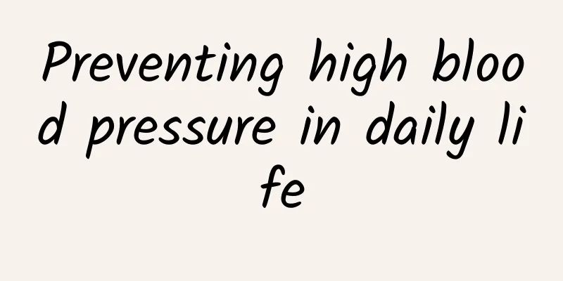 Preventing high blood pressure in daily life
