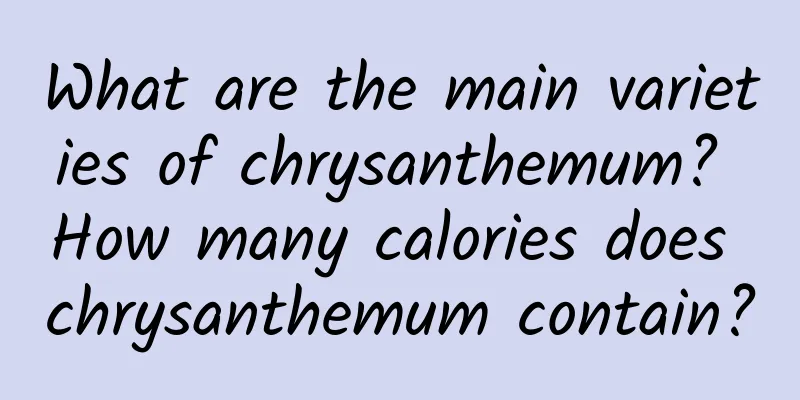 What are the main varieties of chrysanthemum? How many calories does chrysanthemum contain?