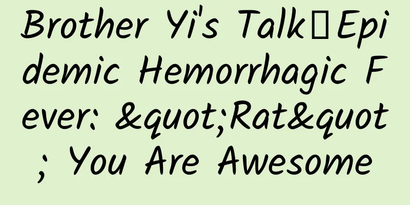 Brother Yi's Talk丨Epidemic Hemorrhagic Fever: "Rat" You Are Awesome
