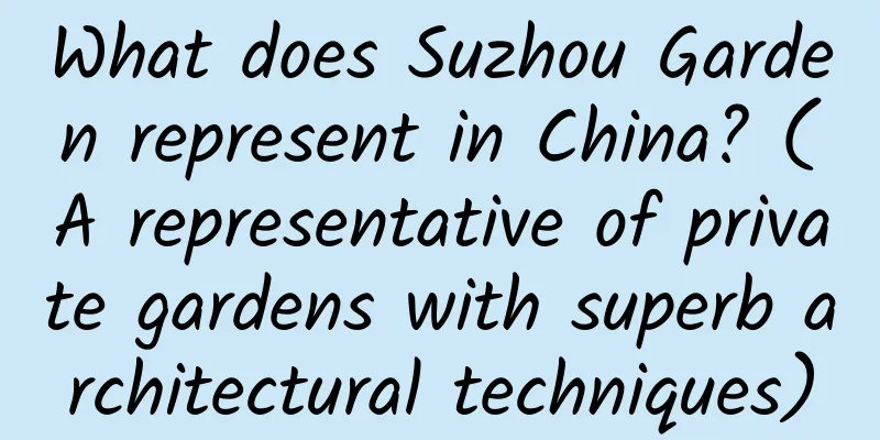 What does Suzhou Garden represent in China? (A representative of private gardens with superb architectural techniques)