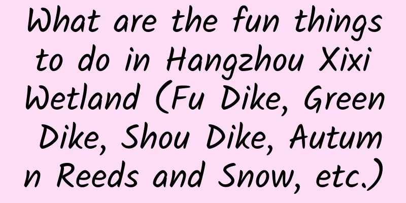 What are the fun things to do in Hangzhou Xixi Wetland (Fu Dike, Green Dike, Shou Dike, Autumn Reeds and Snow, etc.)