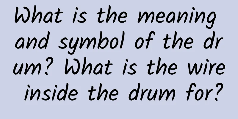 What is the meaning and symbol of the drum? What is the wire inside the drum for?