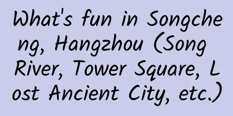 What's fun in Songcheng, Hangzhou (Song River, Tower Square, Lost Ancient City, etc.)