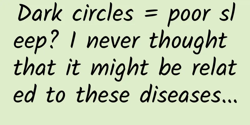 Dark circles = poor sleep? I never thought that it might be related to these diseases...