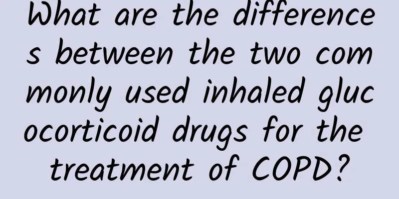 What are the differences between the two commonly used inhaled glucocorticoid drugs for the treatment of COPD?