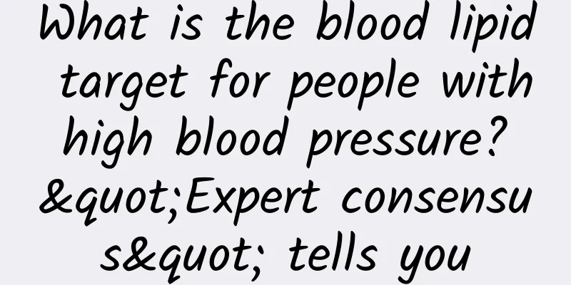 What is the blood lipid target for people with high blood pressure? "Expert consensus" tells you