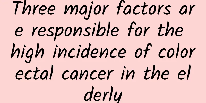 Three major factors are responsible for the high incidence of colorectal cancer in the elderly