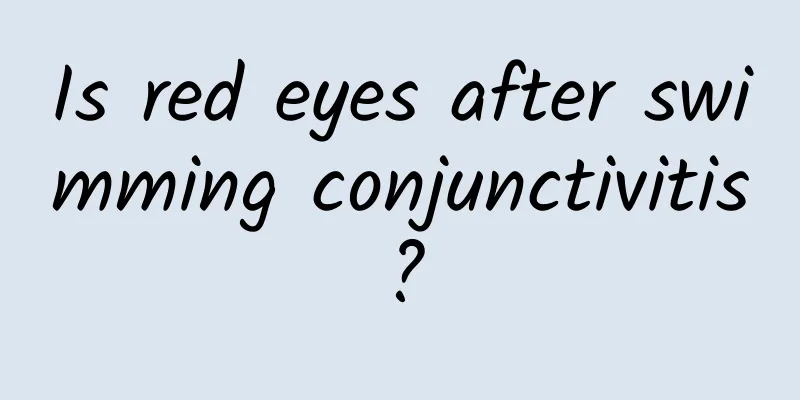 Is red eyes after swimming conjunctivitis?