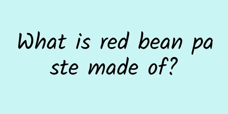 What is red bean paste made of?