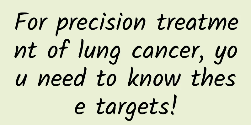For precision treatment of lung cancer, you need to know these targets!