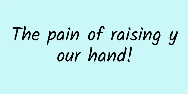 The pain of raising your hand!