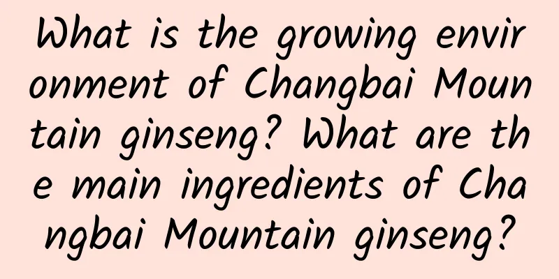 What is the growing environment of Changbai Mountain ginseng? What are the main ingredients of Changbai Mountain ginseng?