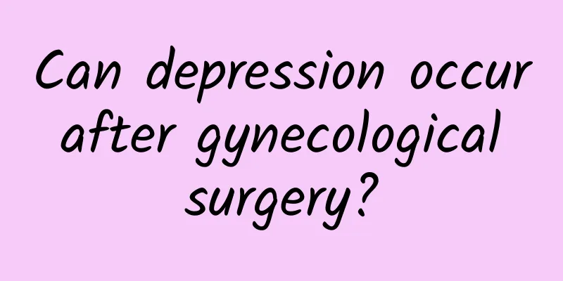 Can depression occur after gynecological surgery?