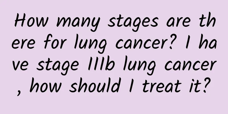How many stages are there for lung cancer? I have stage IIIb lung cancer, how should I treat it?