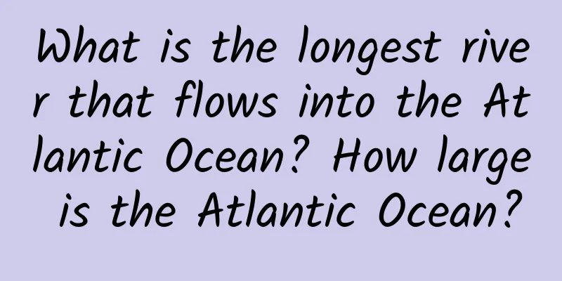 What is the longest river that flows into the Atlantic Ocean? How large is the Atlantic Ocean?