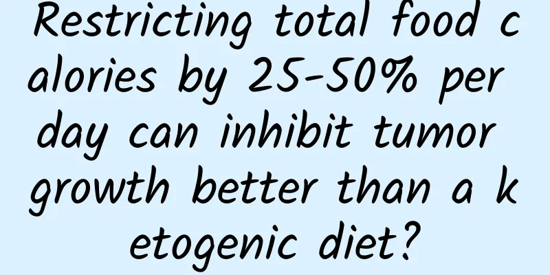 Restricting total food calories by 25-50% per day can inhibit tumor growth better than a ketogenic diet?