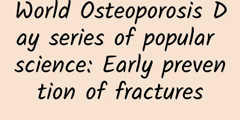 World Osteoporosis Day series of popular science: Early prevention of fractures
