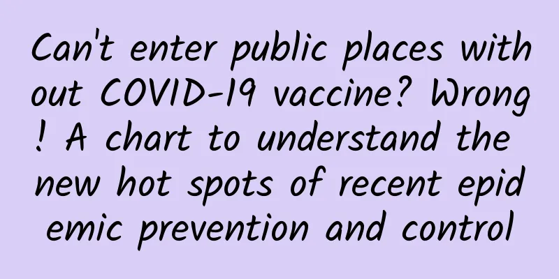 Can't enter public places without COVID-19 vaccine? Wrong! A chart to understand the new hot spots of recent epidemic prevention and control