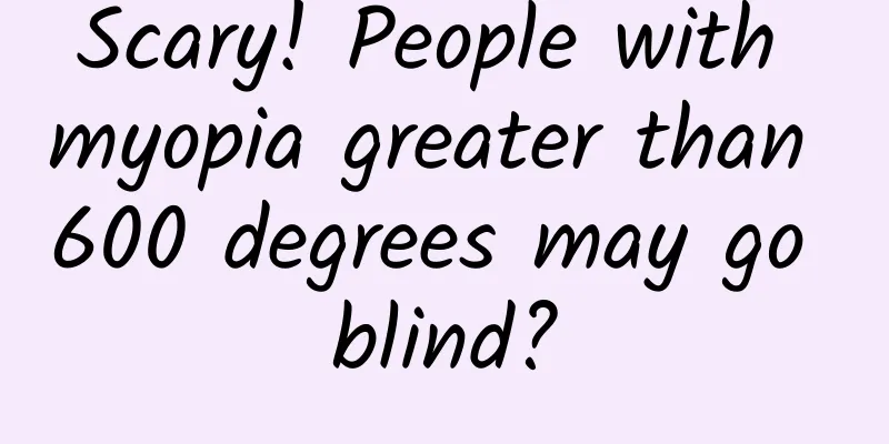 Scary! People with myopia greater than 600 degrees may go blind?
