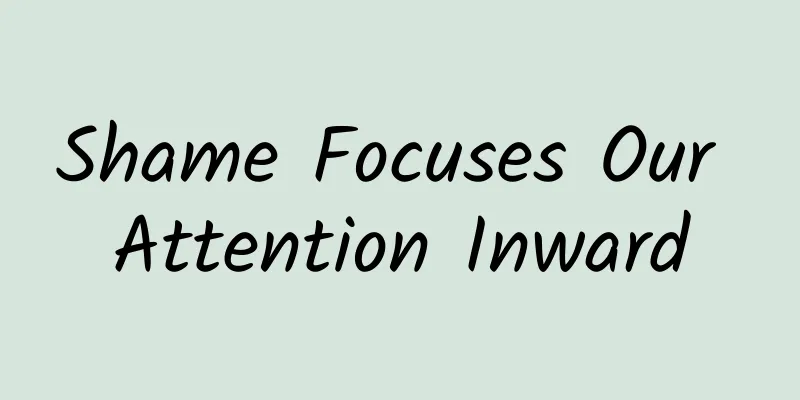 Shame Focuses Our Attention Inward