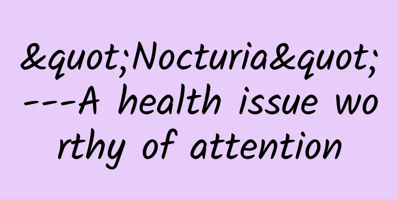 "Nocturia"---A health issue worthy of attention