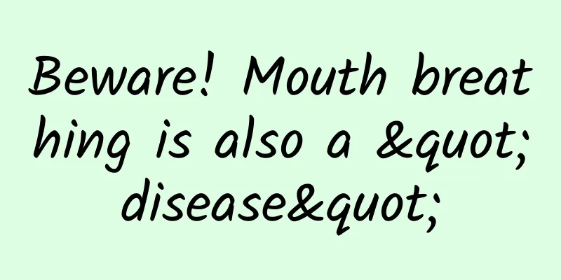 Beware! Mouth breathing is also a "disease"