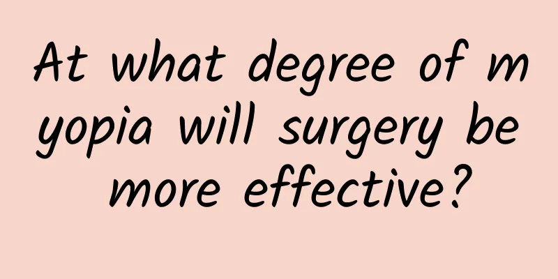 At what degree of myopia will surgery be more effective?