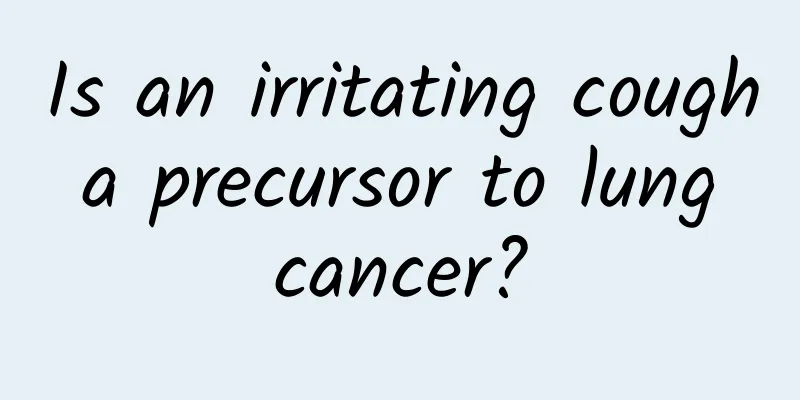 Is an irritating cough a precursor to lung cancer?