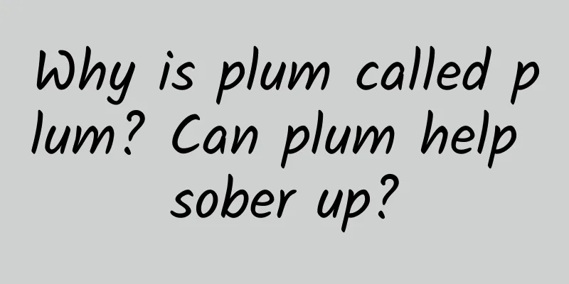 Why is plum called plum? Can plum help sober up?