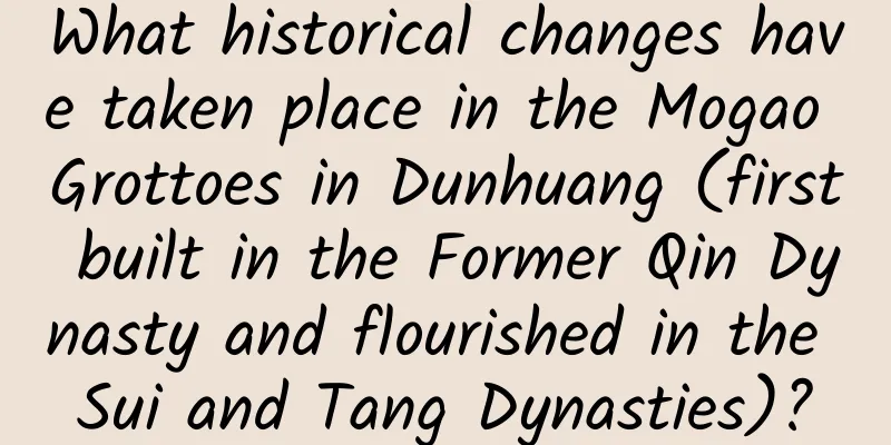 What historical changes have taken place in the Mogao Grottoes in Dunhuang (first built in the Former Qin Dynasty and flourished in the Sui and Tang Dynasties)?