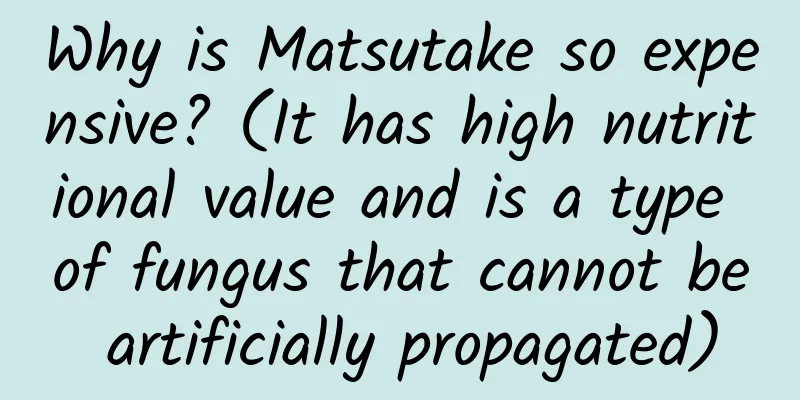 Why is Matsutake so expensive? (It has high nutritional value and is a type of fungus that cannot be artificially propagated)