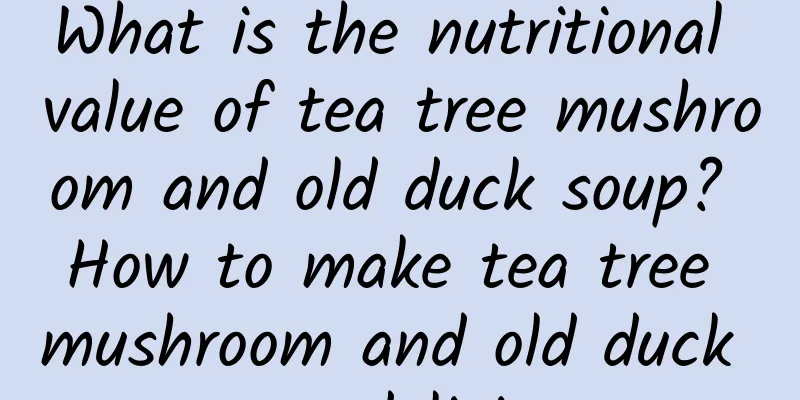 What is the nutritional value of tea tree mushroom and old duck soup? How to make tea tree mushroom and old duck soup delicious