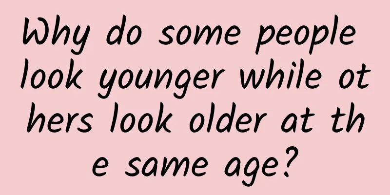 Why do some people look younger while others look older at the same age?