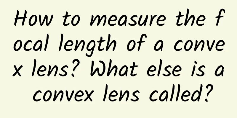 How to measure the focal length of a convex lens? What else is a convex lens called?