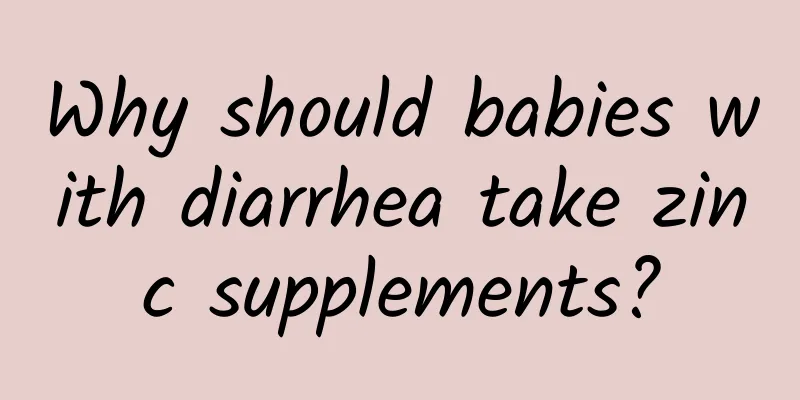 Why should babies with diarrhea take zinc supplements?