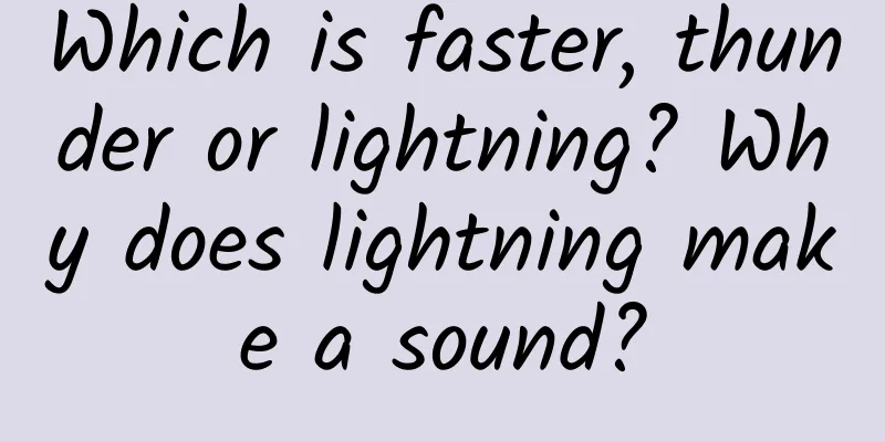 Which is faster, thunder or lightning? Why does lightning make a sound?