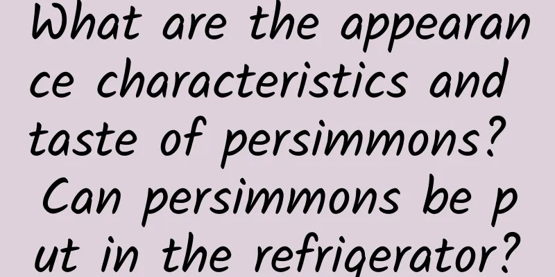 What are the appearance characteristics and taste of persimmons? Can persimmons be put in the refrigerator?