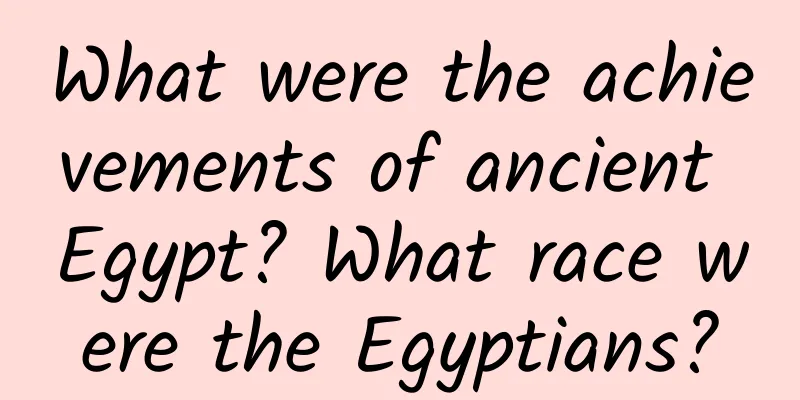 What were the achievements of ancient Egypt? What race were the Egyptians?