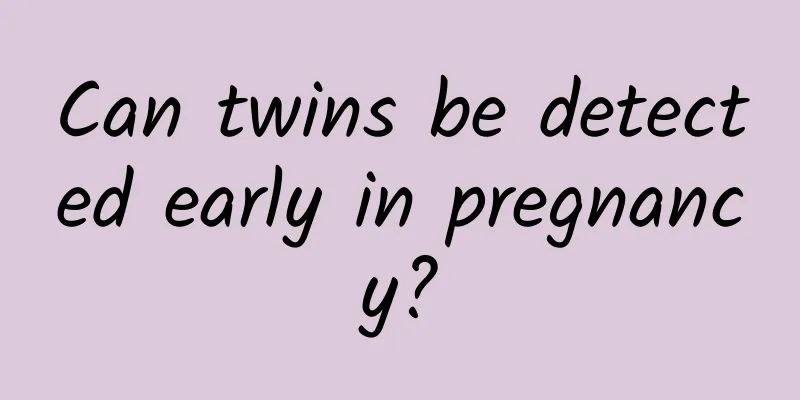 Can twins be detected early in pregnancy?
