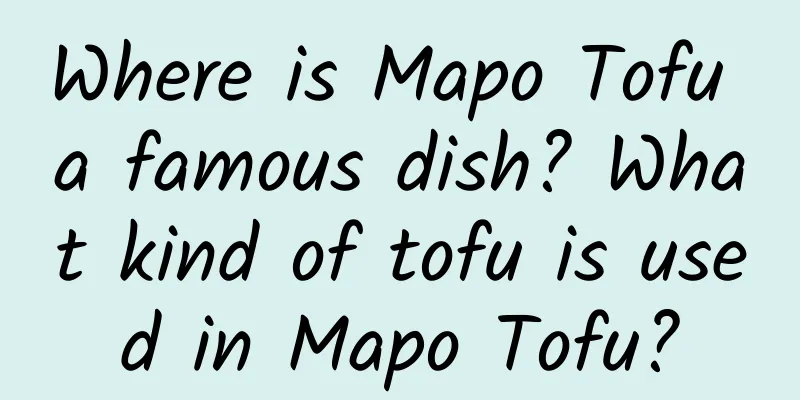 Where is Mapo Tofu a famous dish? What kind of tofu is used in Mapo Tofu?