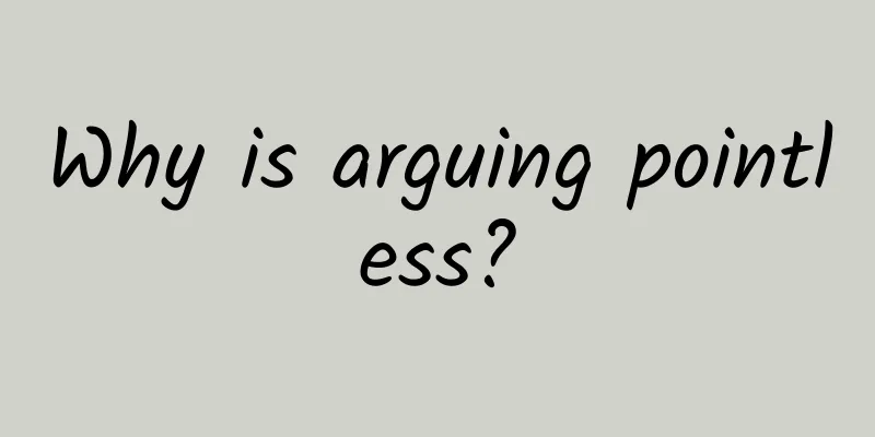 Why is arguing pointless?