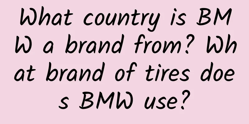 What country is BMW a brand from? What brand of tires does BMW use?