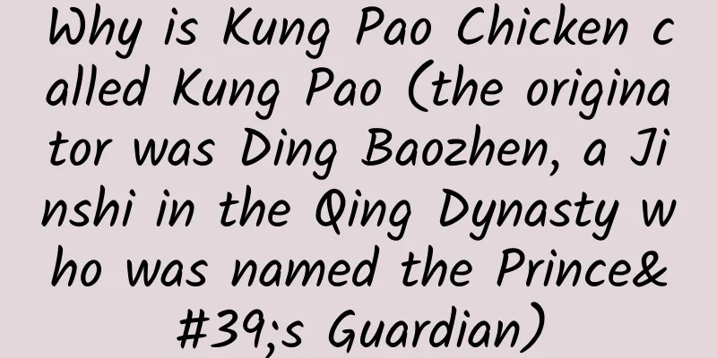 Why is Kung Pao Chicken called Kung Pao (the originator was Ding Baozhen, a Jinshi in the Qing Dynasty who was named the Prince's Guardian)