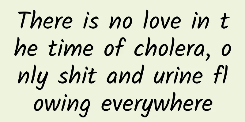 There is no love in the time of cholera, only shit and urine flowing everywhere
