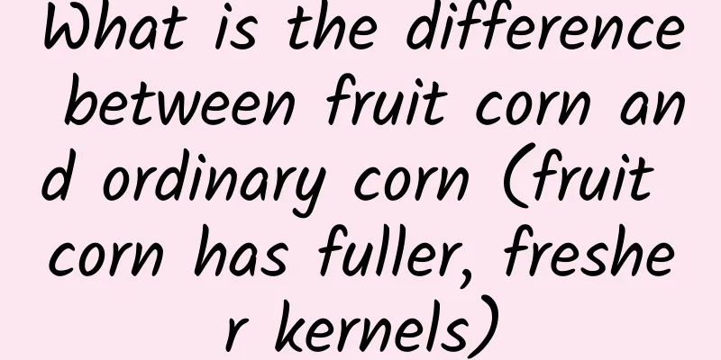 What is the difference between fruit corn and ordinary corn (fruit corn has fuller, fresher kernels)