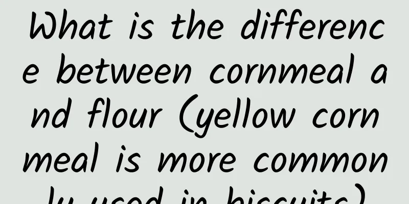What is the difference between cornmeal and flour (yellow cornmeal is more commonly used in biscuits)