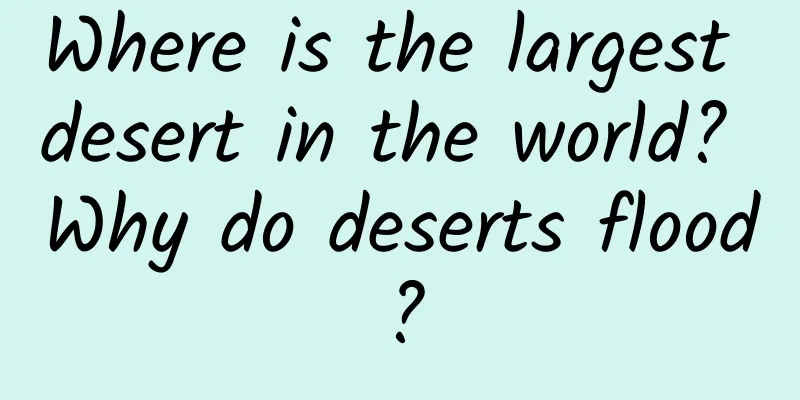 Where is the largest desert in the world? Why do deserts flood?