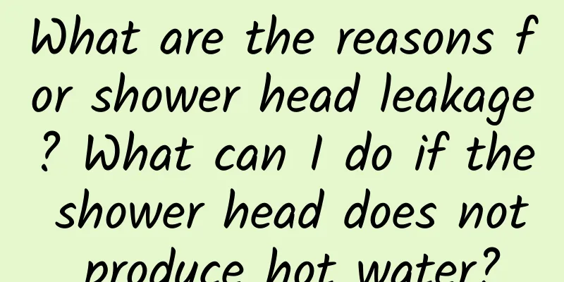 What are the reasons for shower head leakage? What can I do if the shower head does not produce hot water?