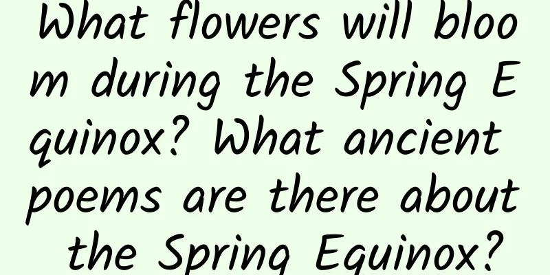 What flowers will bloom during the Spring Equinox? What ancient poems are there about the Spring Equinox?