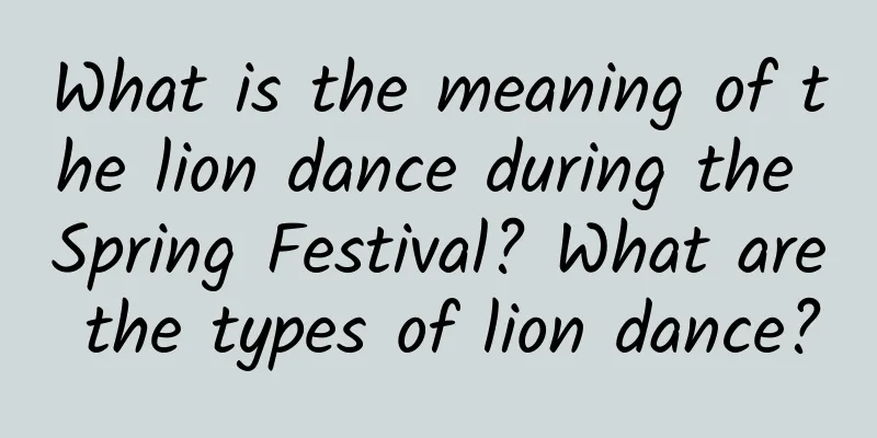 What is the meaning of the lion dance during the Spring Festival? What are the types of lion dance?